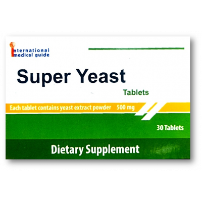 SUPER YEAST 500 MG ( YEAST EXTRACT POWDER ) 30 TABLETS